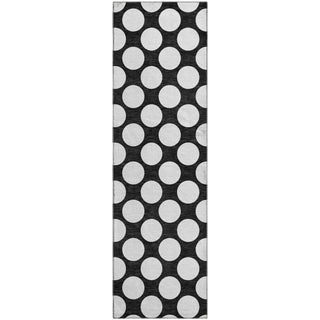 Dalyn The Reserve TR13 Black Machine Washable Area Rug Runner Main Image