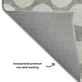 Dalyn The Reserve TR13 Gray Machine Washable Area Rug Backing Image