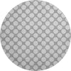 Dalyn The Reserve TR13 Gray Machine Washable Area Rug Round Main Image
