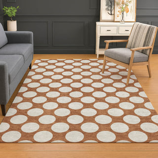 Dalyn The Reserve TR13 Paprika Machine Washable Area Rug Lifestyle Image Feature