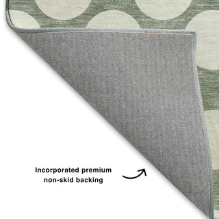 Dalyn The Reserve TR13 Sage Machine Washable Area Rug Backing Image