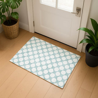 Dalyn The Reserve TR13 Seafoam Machine Washable Area Rug Scatter Lifestyle Image Feature