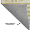 Dalyn The Reserve TR14 Gold Machine Washable Area Rug Backing Image