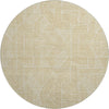 Dalyn The Reserve TR14 Gold Machine Washable Area Rug Round Main Image