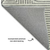 Dalyn The Reserve TR14 Gray Machine Washable Area Rug Backing Image