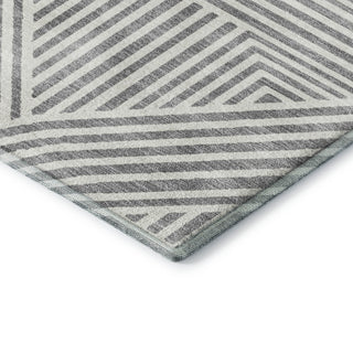 Dalyn The Reserve TR14 Gray Machine Washable Area Rug Corner Image