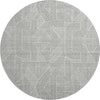 Dalyn The Reserve TR14 Gray Machine Washable Area Rug Round Main Image