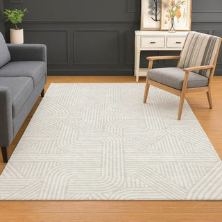 Dalyn The Reserve TR14 Linen Machine Washable Area Rug Lifestyle Image Feature