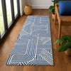 Dalyn The Reserve TR14 Navy Machine Washable Area Rug Runner Lifestyle Image Feature