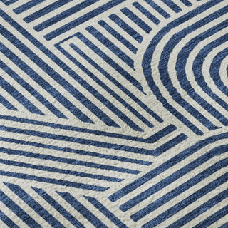 Dalyn The Reserve TR14 Navy Machine Washable Area Rug Swatch Image