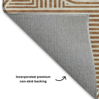 Dalyn The Reserve TR14 Paprika Machine Washable Area Rug Backing Image