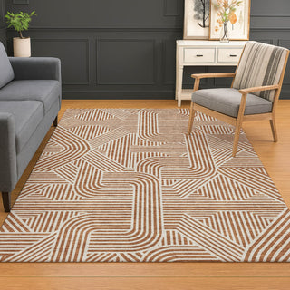 Dalyn The Reserve TR14 Paprika Machine Washable Area Rug Lifestyle Image Feature