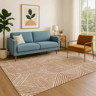 Dalyn The Reserve TR14 Paprika Machine Washable Area Rug Lifestyle Image Feature