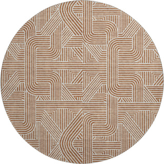 Dalyn The Reserve TR14 Paprika Machine Washable Area Rug Round Main Image