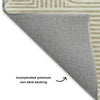 Dalyn The Reserve TR14 Putty Machine Washable Area Rug Backing Image