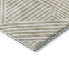 Dalyn The Reserve TR14 Putty Machine Washable Area Rug Corner Image