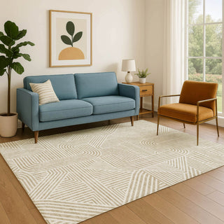 Dalyn The Reserve TR14 Putty Machine Washable Area Rug Lifestyle Image Feature