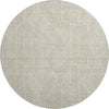 Dalyn The Reserve TR14 Putty Machine Washable Area Rug Round Main Image
