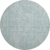 Dalyn The Reserve TR14 Teal Machine Washable Area Rug Round Main Image