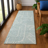 Dalyn The Reserve TR14 Teal Machine Washable Area Rug Runner Lifestyle Image Feature