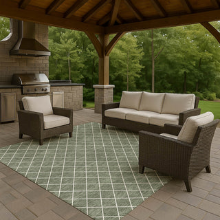 Dalyn The Reserve TR15 Basil Machine Washable Area Rug Outdoor Lifestyle Image Feature