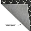 Dalyn The Reserve TR15 Black Machine Washable Area Rug Backing Image