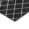Dalyn The Reserve TR15 Black Machine Washable Area Rug Corner Image