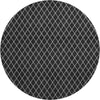Dalyn The Reserve TR15 Black Machine Washable Area Rug Round Main Image