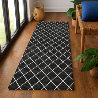 Dalyn The Reserve TR15 Black Machine Washable Area Rug Runner Lifestyle Image Feature