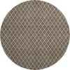 Dalyn The Reserve TR15 Brown Machine Washable Area Rug Round Main Image