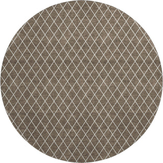 Dalyn The Reserve TR15 Brown Machine Washable Area Rug Round Main Image