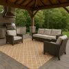 Dalyn The Reserve TR15 Copper Machine Washable Area Rug Outdoor Lifestyle Image Feature