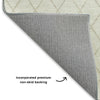 Dalyn The Reserve TR15 Ivory Machine Washable Area Rug Backing Image