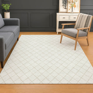 Dalyn The Reserve TR15 Ivory Machine Washable Area Rug Lifestyle Image Feature