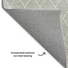 Dalyn The Reserve TR15 Silver Machine Washable Area Rug Backing Image