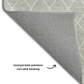 Dalyn The Reserve TR15 Silver Machine Washable Area Rug Backing Image