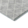 Dalyn The Reserve TR15 Silver Machine Washable Area Rug Corner Image