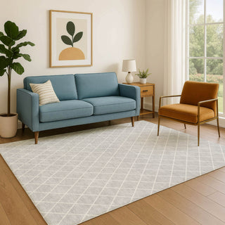 Dalyn The Reserve TR15 Silver Machine Washable Area Rug Lifestyle Image Feature