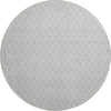 Dalyn The Reserve TR15 Silver Machine Washable Area Rug Round Main Image