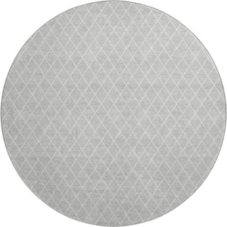 Dalyn The Reserve TR15 Silver Machine Washable Area Rug Round Main Image