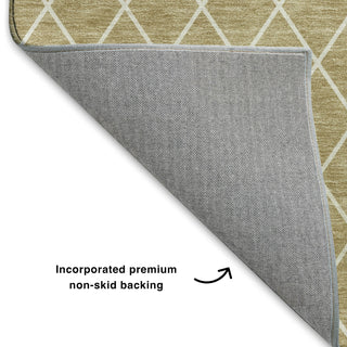 Dalyn The Reserve TR15 Walnut Machine Washable Area Rug Backing Image