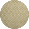 Dalyn The Reserve TR15 Walnut Machine Washable Area Rug Round Main Image