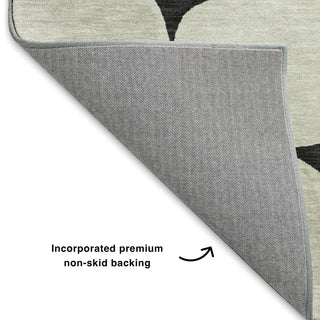 Dalyn The Reserve TR16 Black Machine Washable Area Rug Backing Image