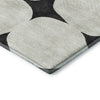 Dalyn The Reserve TR16 Black Machine Washable Area Rug Corner Image