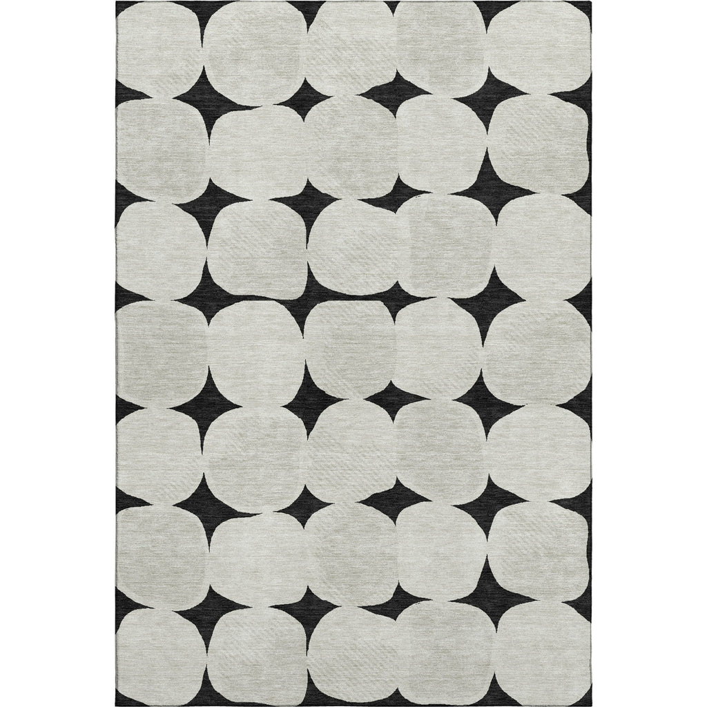 Dalyn The Reserve TR16 Black Machine Washable Area Rug main image