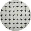 Dalyn The Reserve TR16 Black Machine Washable Area Rug Round Main Image
