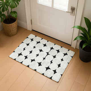 Dalyn The Reserve TR16 Black Machine Washable Area Rug Scatter Lifestyle Image Feature