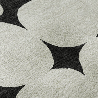 Dalyn The Reserve TR16 Black Machine Washable Area Rug Swatch Image
