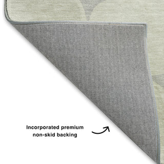 Dalyn The Reserve TR16 Gray Machine Washable Area Rug Backing Image