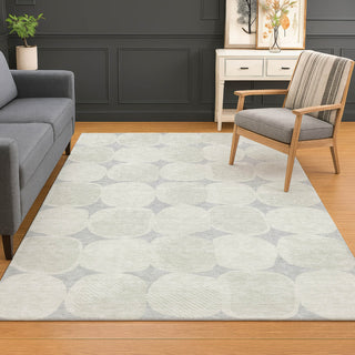 Dalyn The Reserve TR16 Gray Machine Washable Area Rug Lifestyle Image Feature